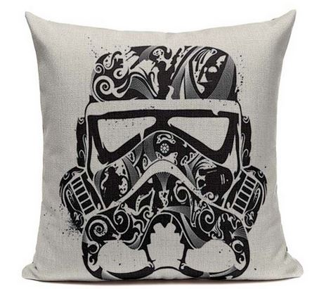 Star Wars Stormtrooper Art Couch Cushion Grey